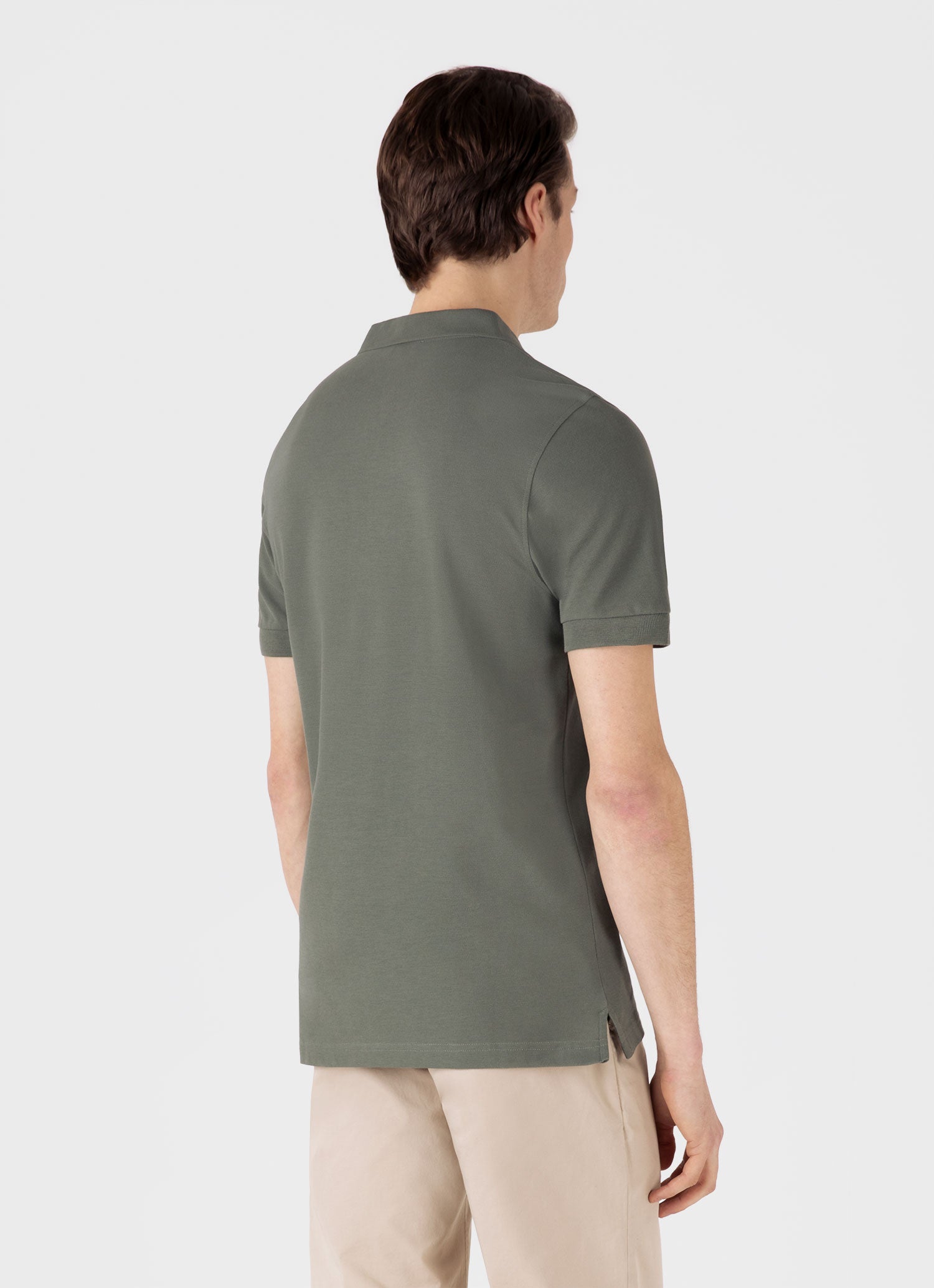 Men's Piqué Polo Shirt in Dusk Green