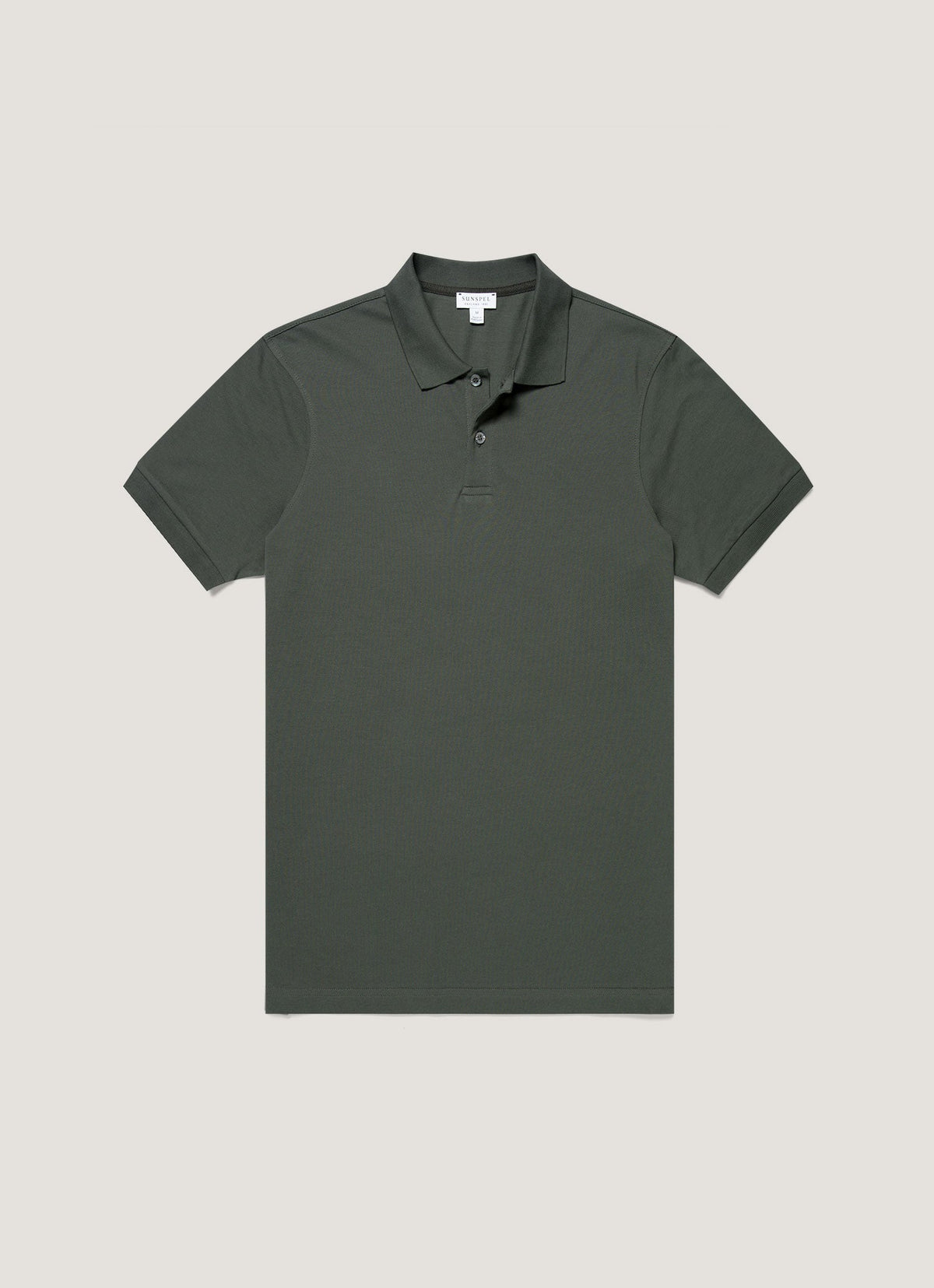 Men's Piqué Polo Shirt in Slate Green