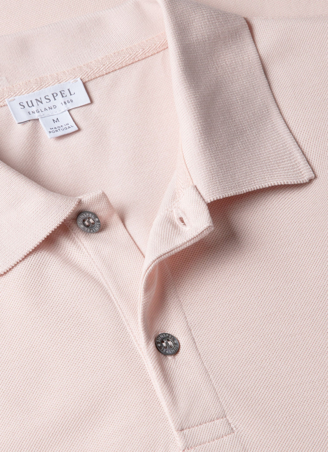 Men's Piqué Polo Shirt in Pastel Pink
