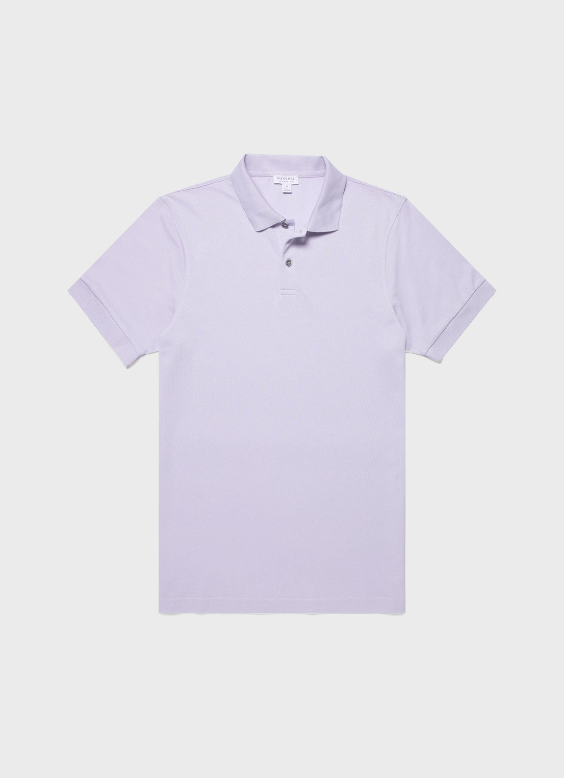 Men's Piqué Polo Shirt in Pale Lilac