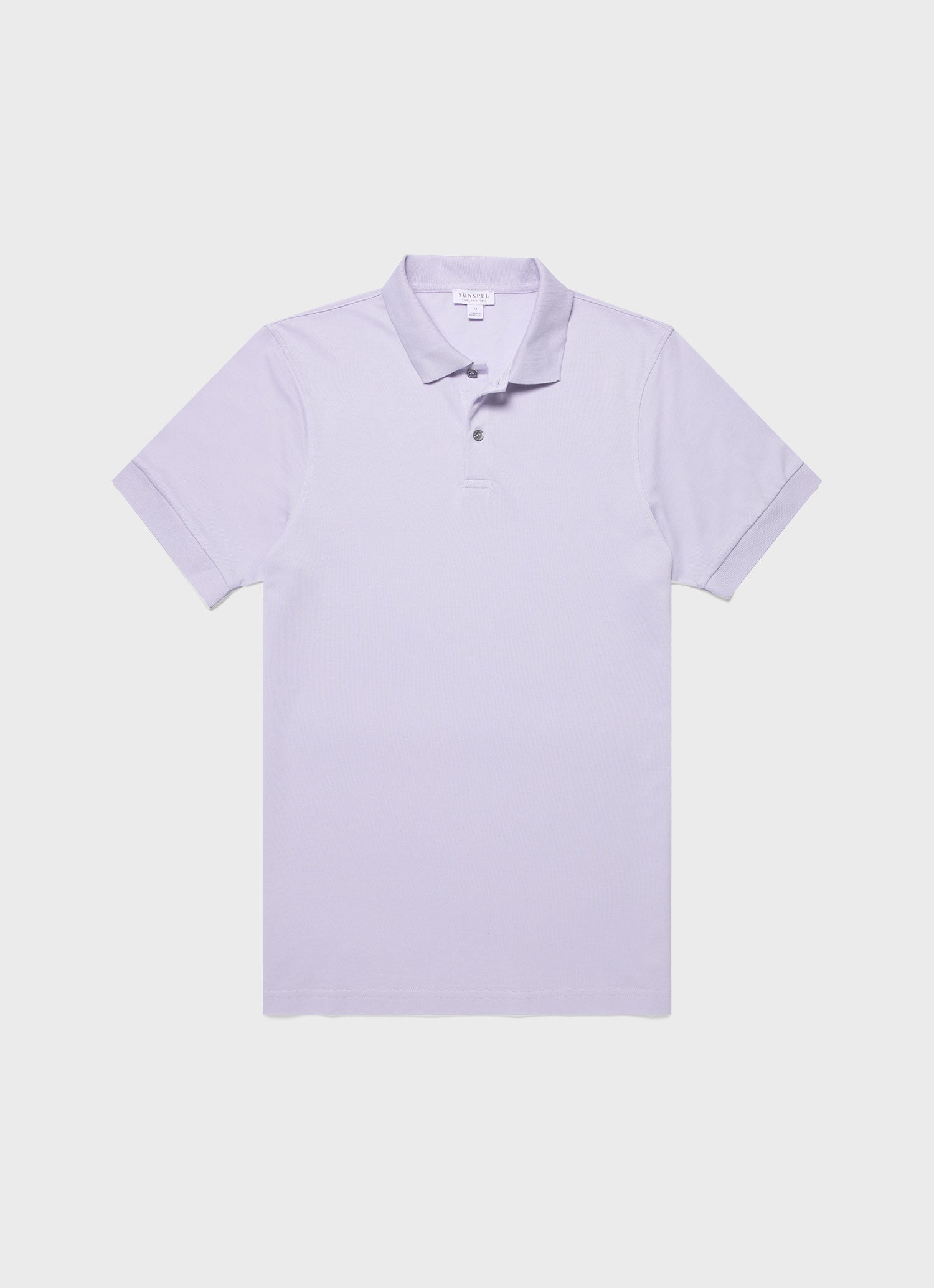 Men's Piqué Polo Shirt in Pale Lilac