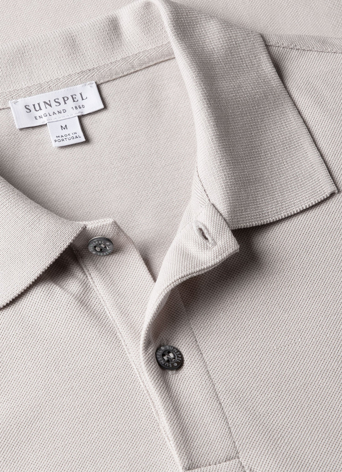 Men's Piqué Polo Shirt in Putty