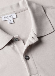 Men's Piqué Polo Shirt in Putty