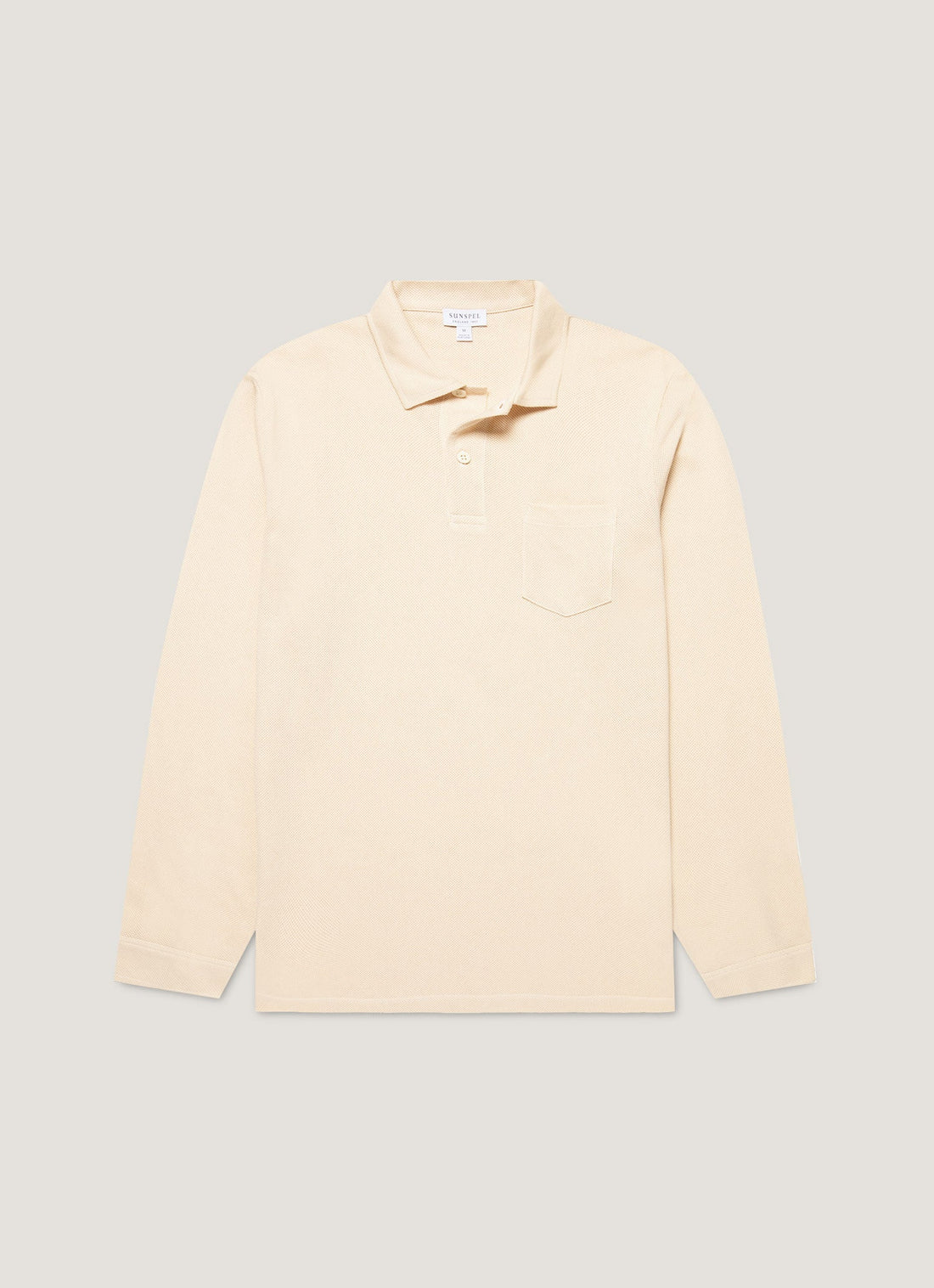 Men's Long Sleeve Riviera Polo Shirt in Undyed