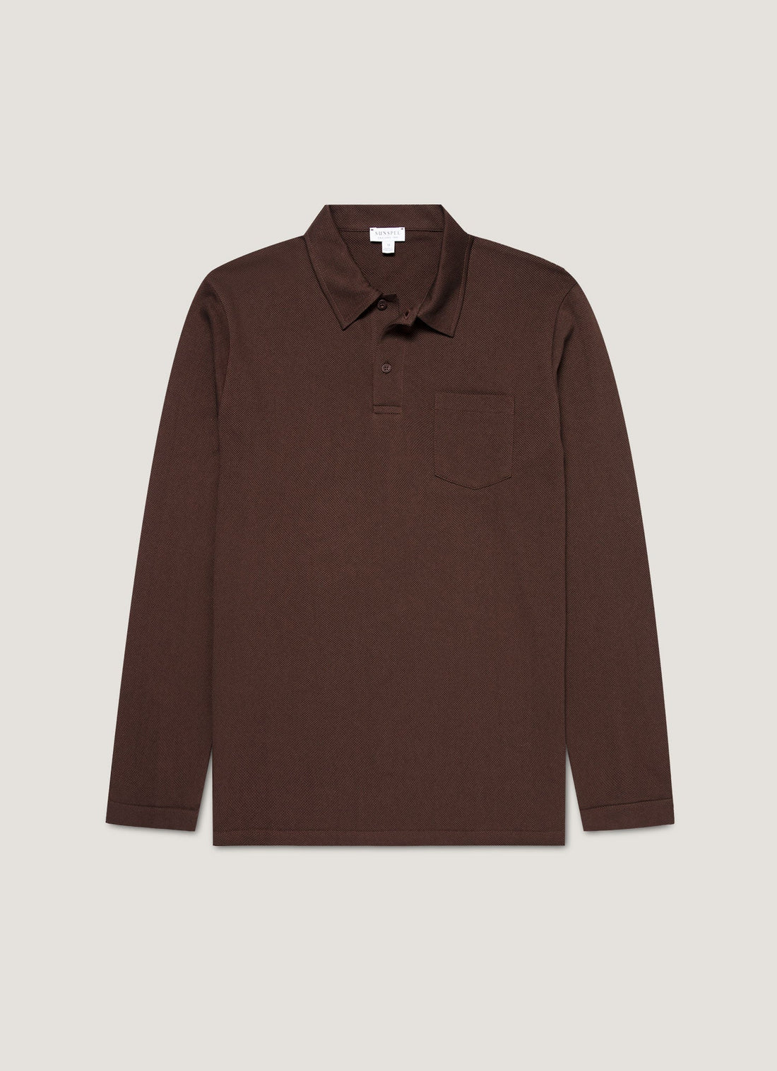 Men's Long Sleeve Riviera Polo Shirt in Bakelite