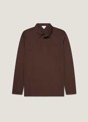 Men's Long Sleeve Riviera Polo Shirt in Bakelite