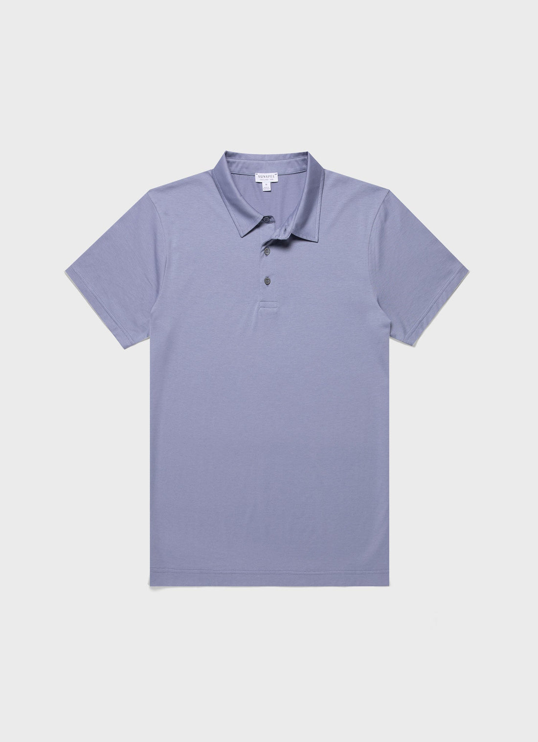 Men's Classic Jersey Polo Shirt in Vintage Blue