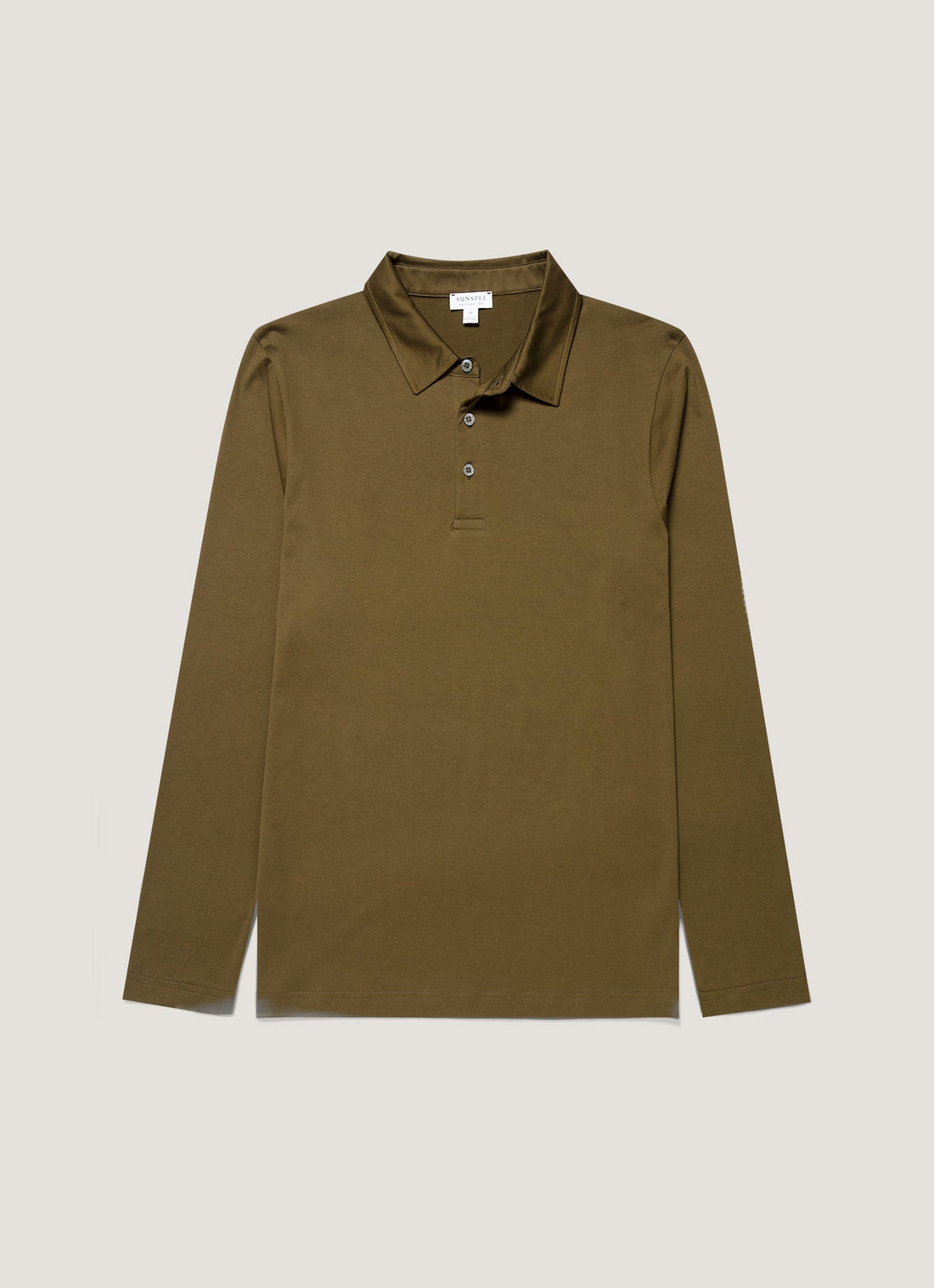 Klassisches Jersey Langarm-Polohemd