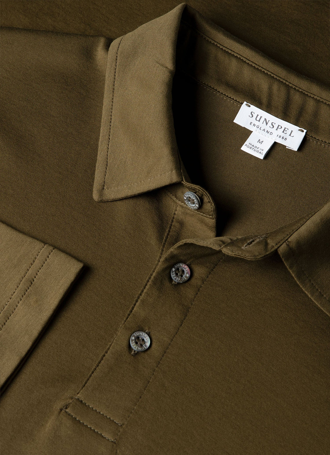 Klassisches Jersey Langarm-Polohemd
