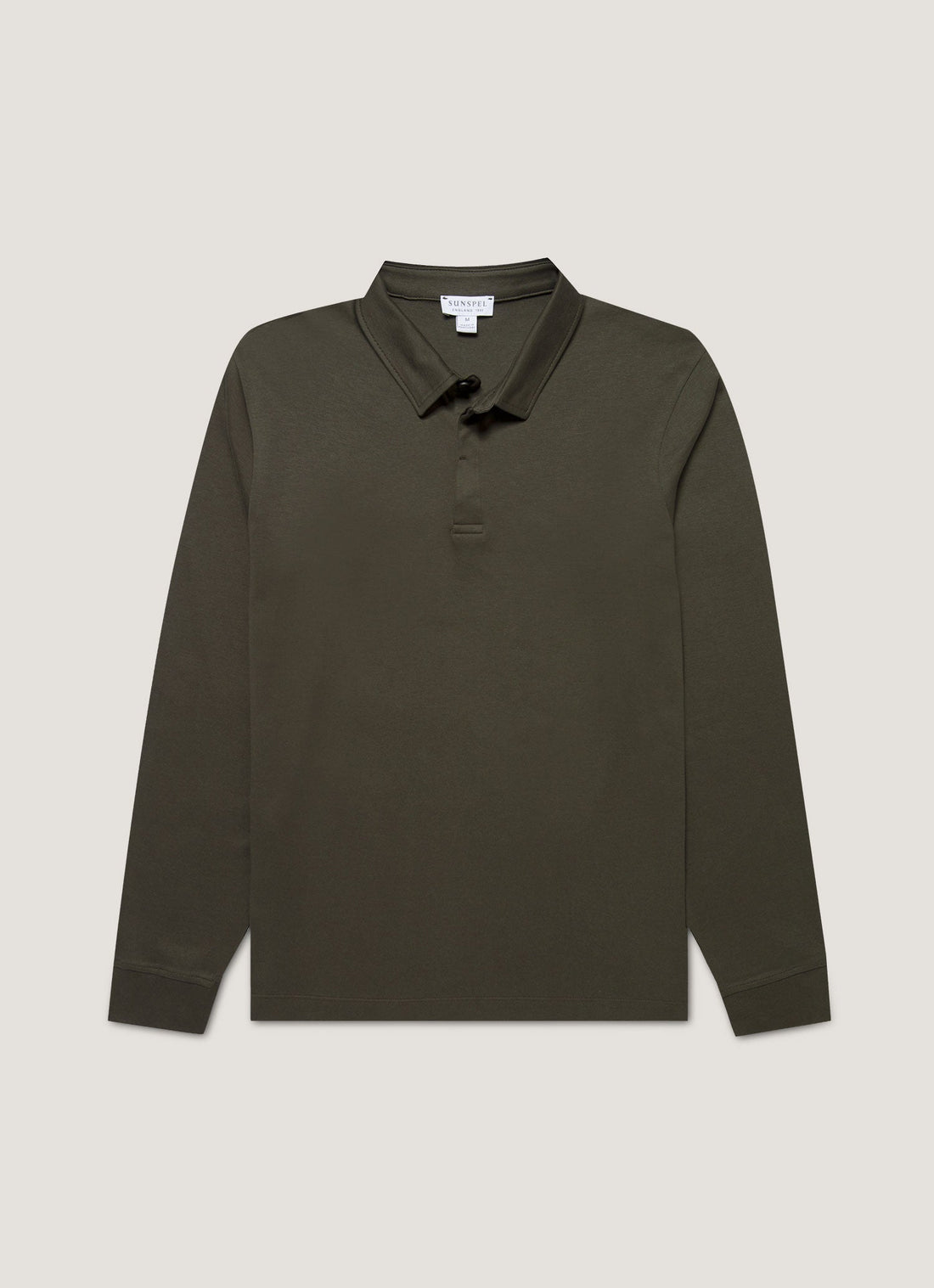 Men's Heavyweight Rugby Polo Shirt in Dark Green
