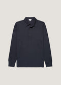 Men's Long Sleeve Cellulock Polo Shirt in Navy