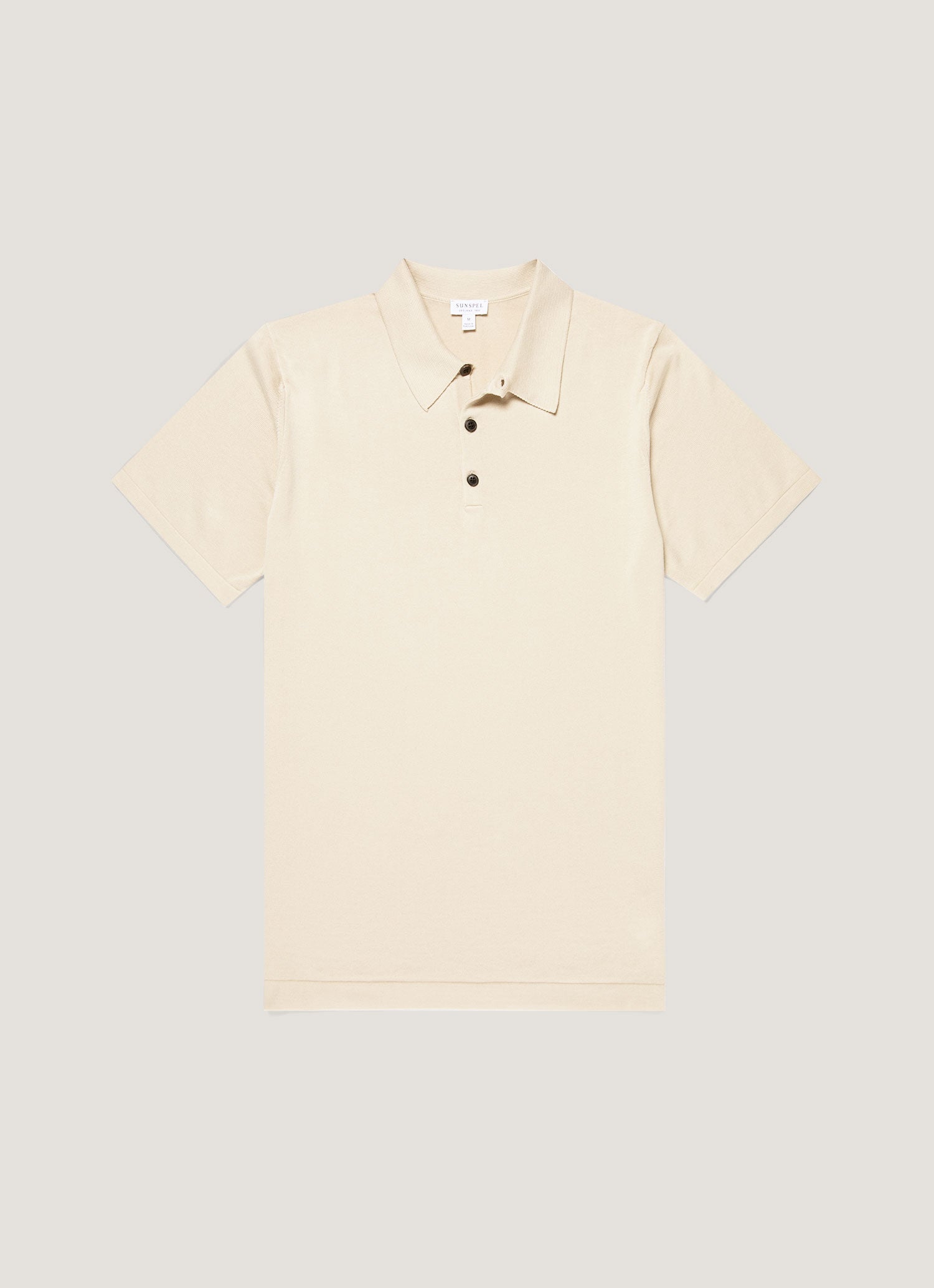 Men's Sea Island Cotton Knit Polo Shirt in Hazelwood
