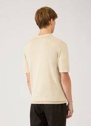 Men's Sea Island Cotton Knit Polo Shirt in Hazelwood