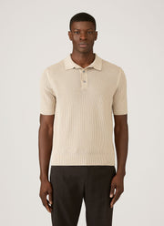 Men's Cotton Mesh Polo in Hazelwood