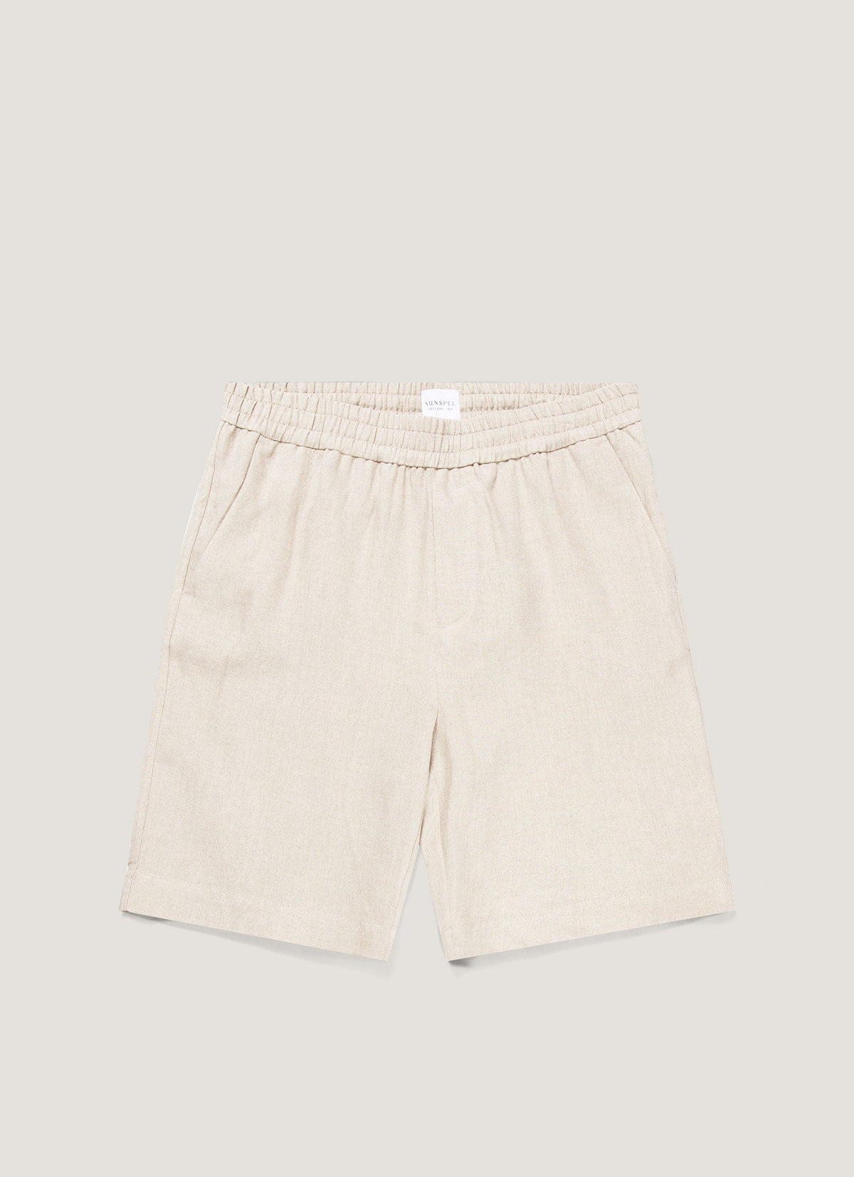 Men's Linen Drawstring Short in Sand