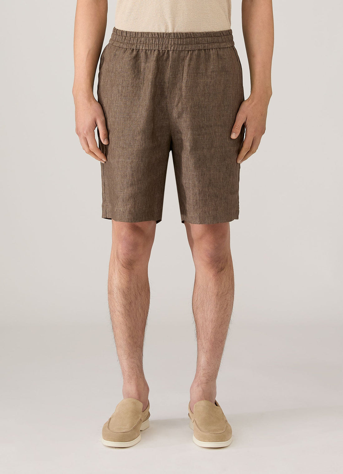 Leinen Tunnelzugshorts