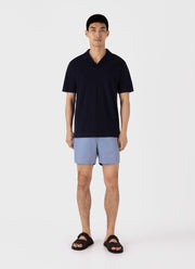 Men's Drawstring Swim Shorts in Vintage Blue