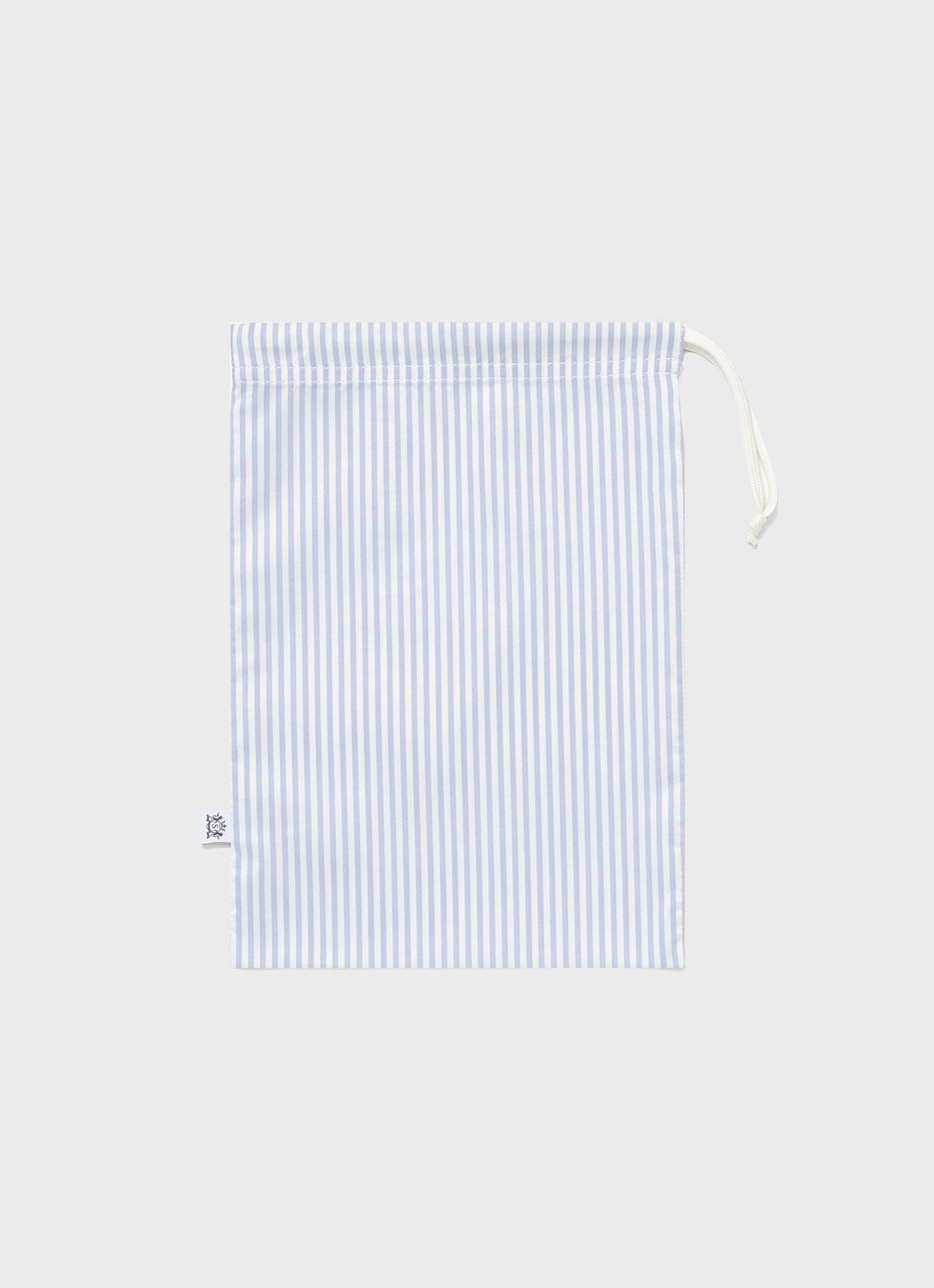 Men's Drawstring Swim Short in White/Cool Blue