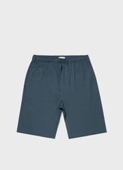 Men's Cotton Modal Lounge Shorts in Dark Petrol
