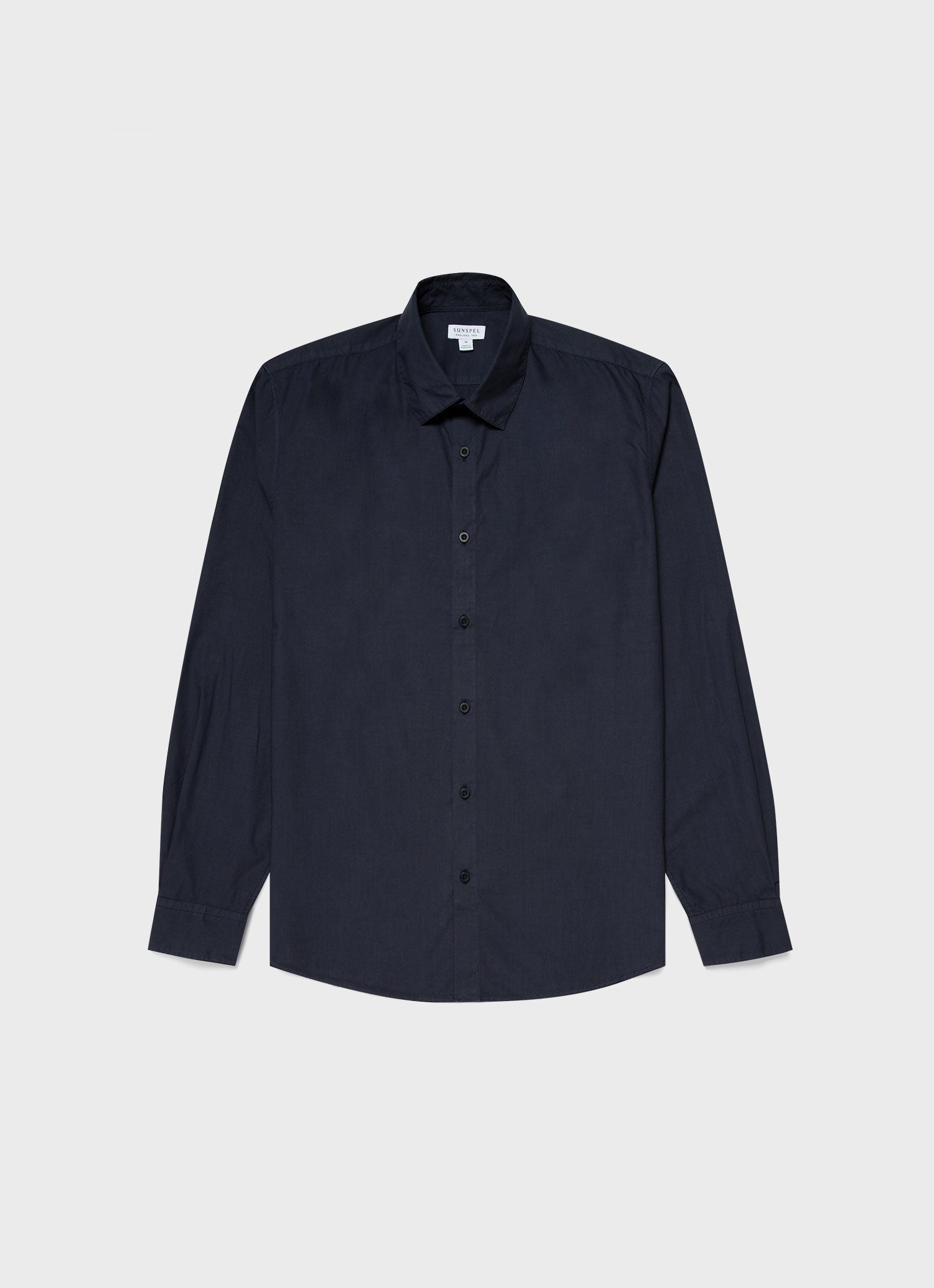 Men's Poplin Casual Shirt in Navy
