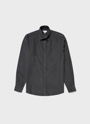 Men's Fine Cord Shirt in Anthracite