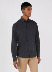 Men's Fine Cord Shirt in Anthracite