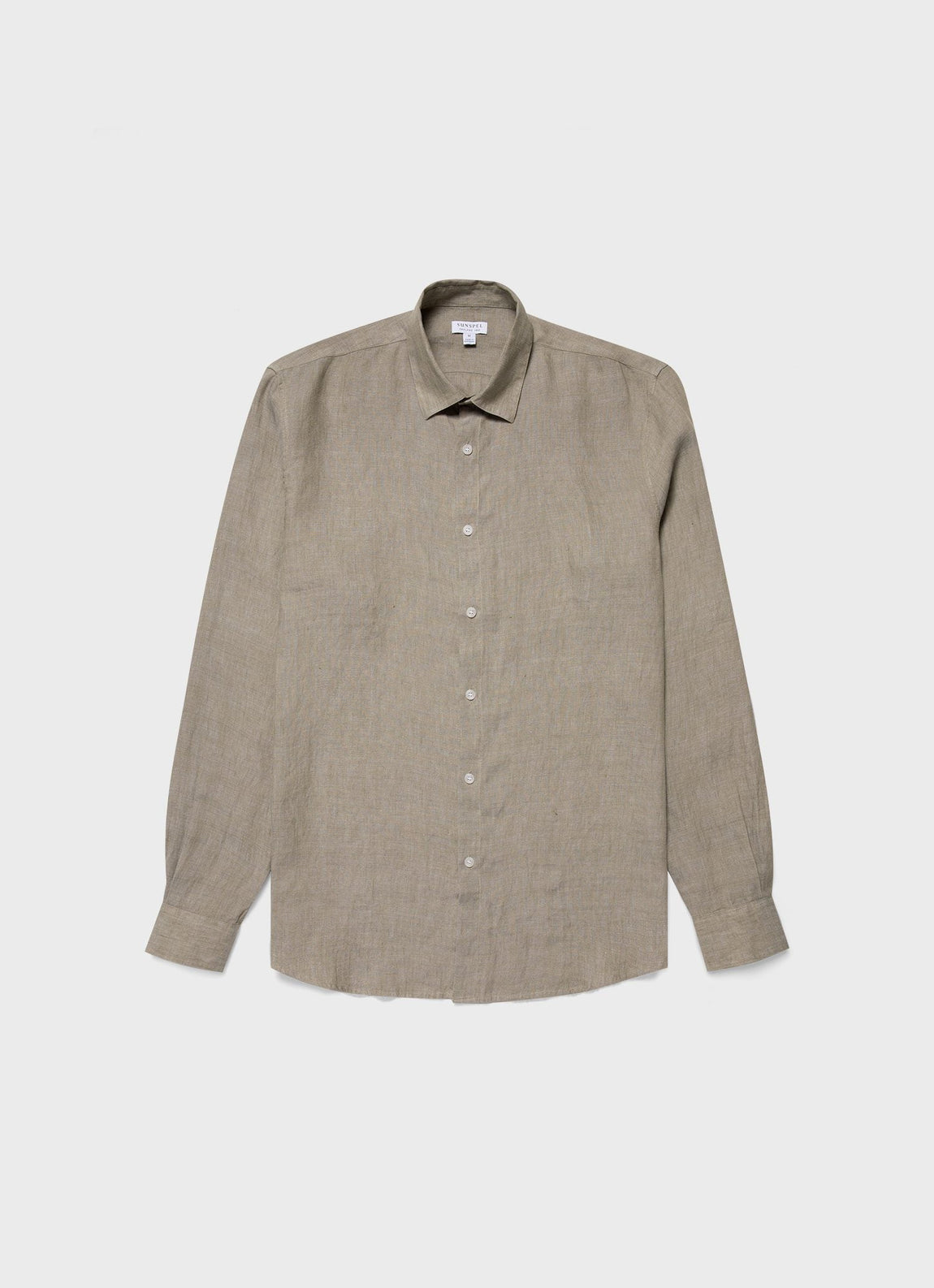 Men's Linen Shirt in Stone