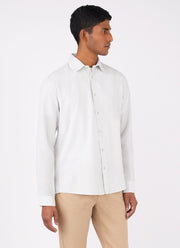 Men's Fine Cord Shirt in Chalk