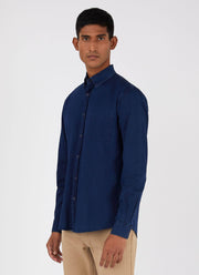 Men's Button Down Denim Shirt in Indigo