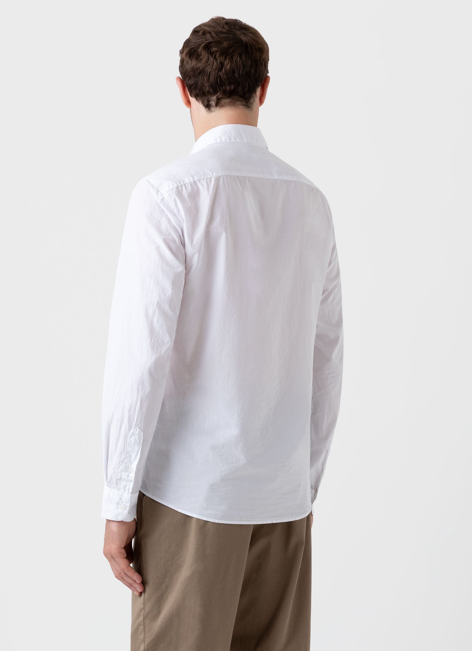 Men's Lightweight Poplin Shirt in White