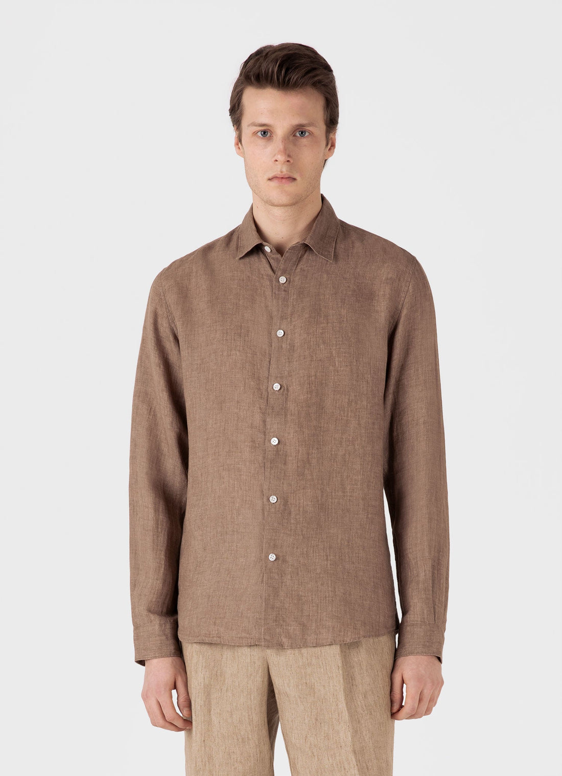 Men's Linen Shirt in Dune