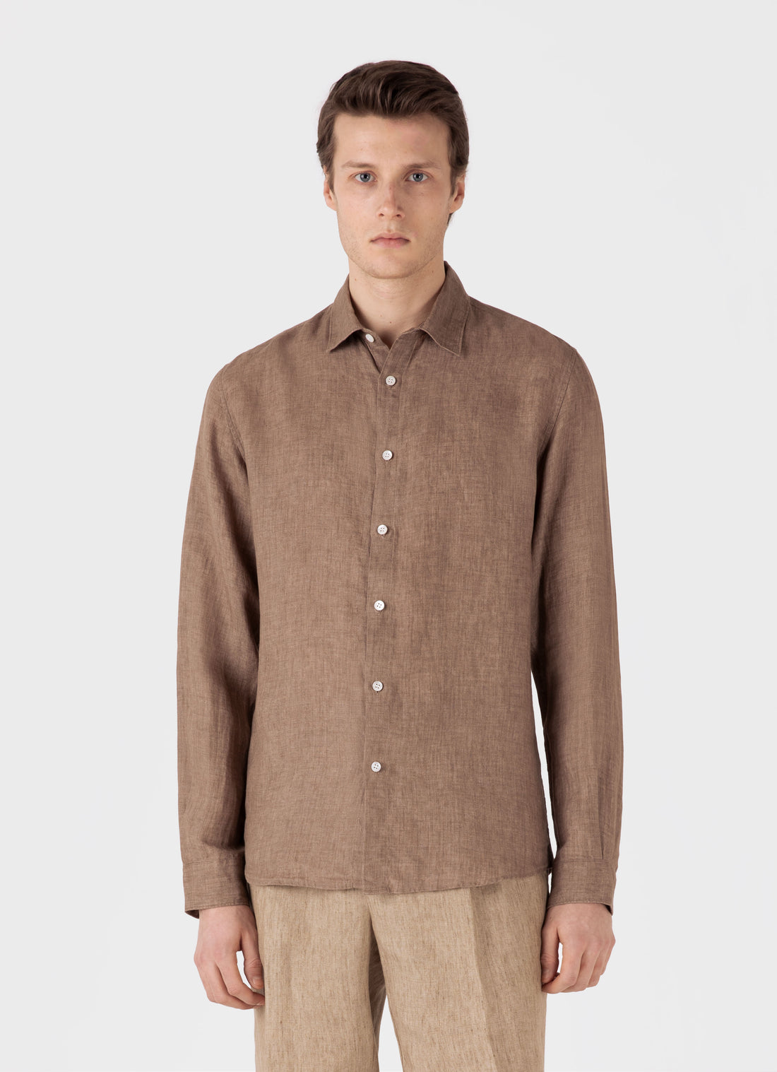 Men's Linen Shirt in Dune