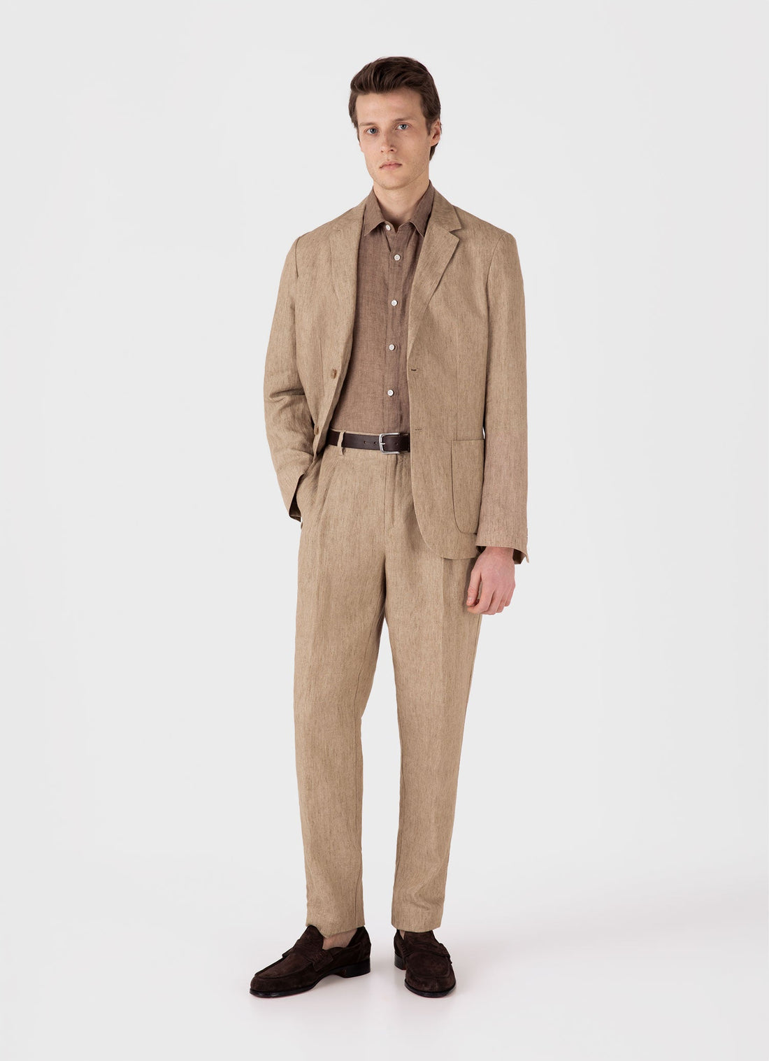 Men's Linen Shirt in Dune