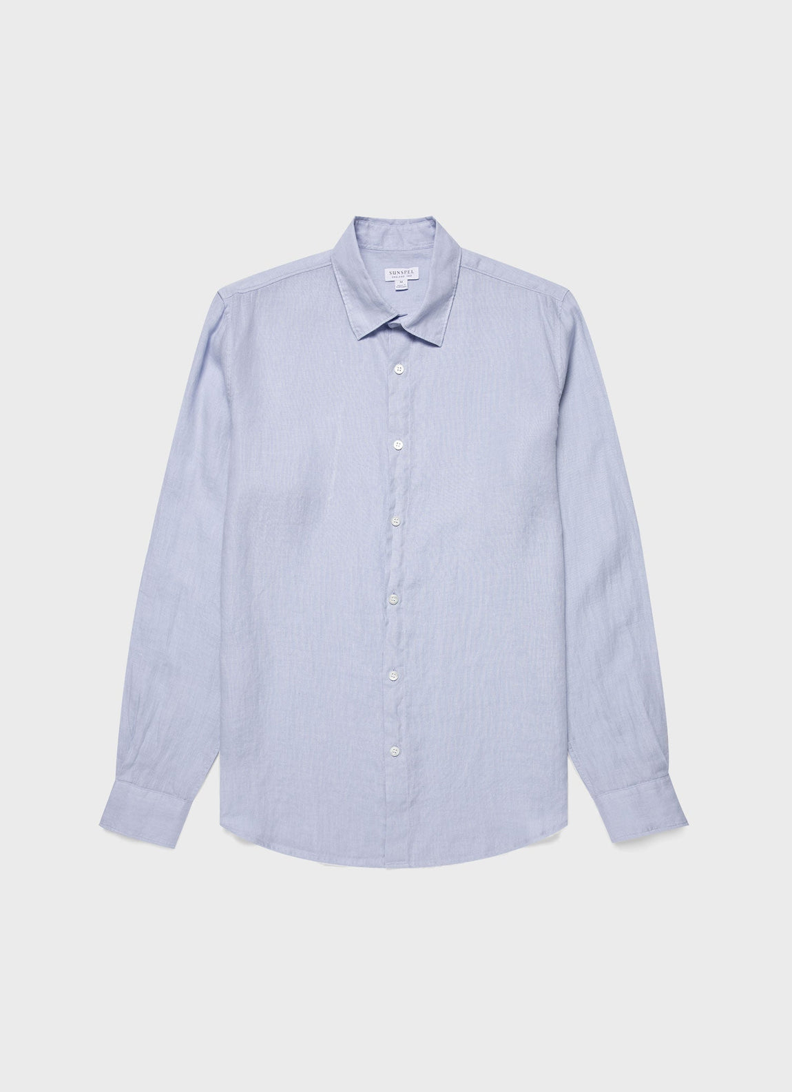 Men's Linen Shirt in Light Blue