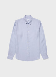 Men's Linen Shirt in Light Blue