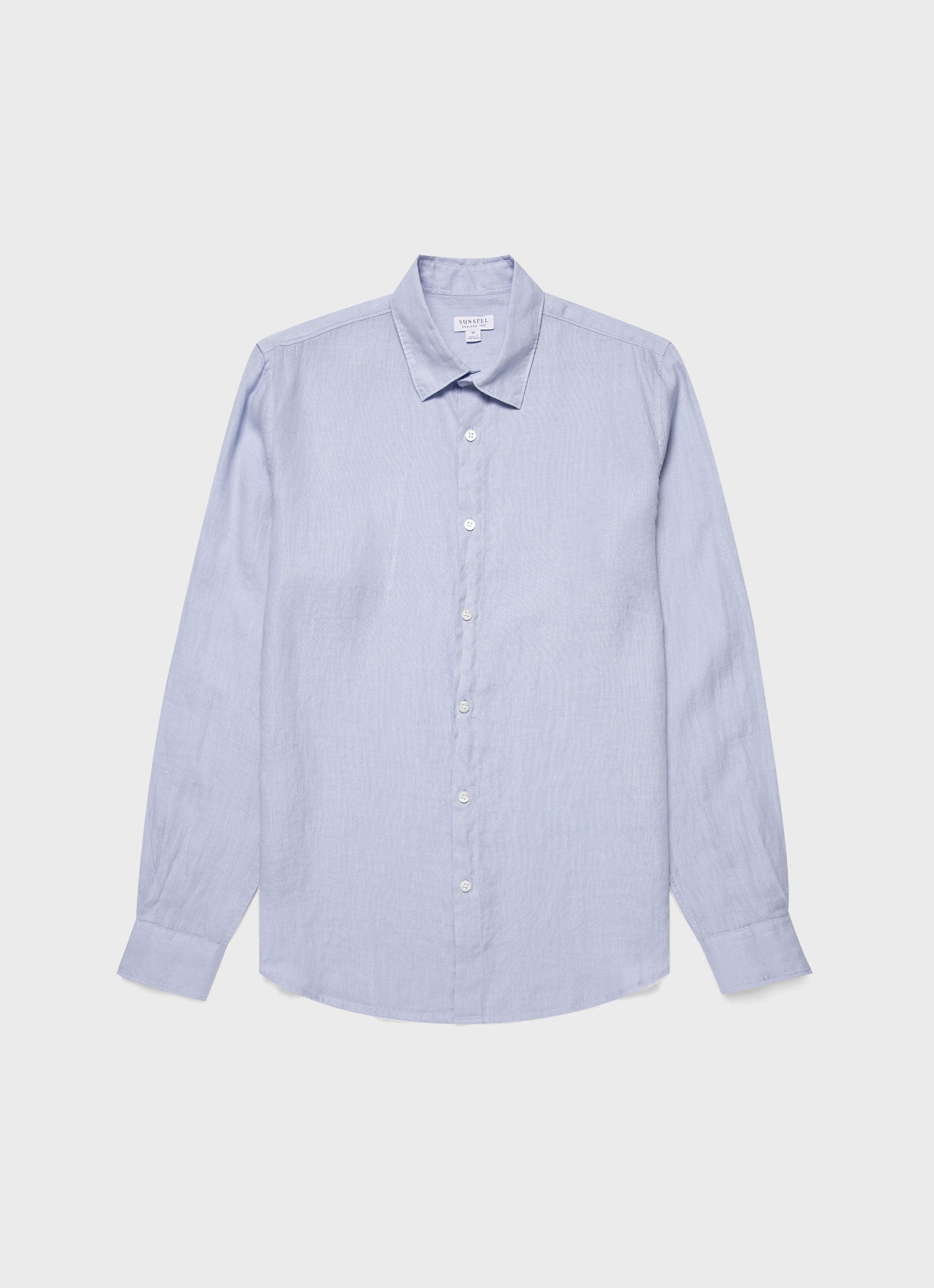 Men's Linen Shirt in Light Blue