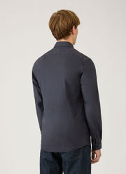 Men's Button Down Poplin Shirt in Navy