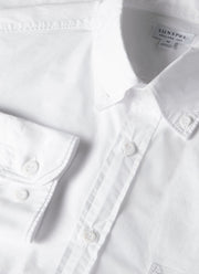 Men's Button Down Poplin Shirt in White