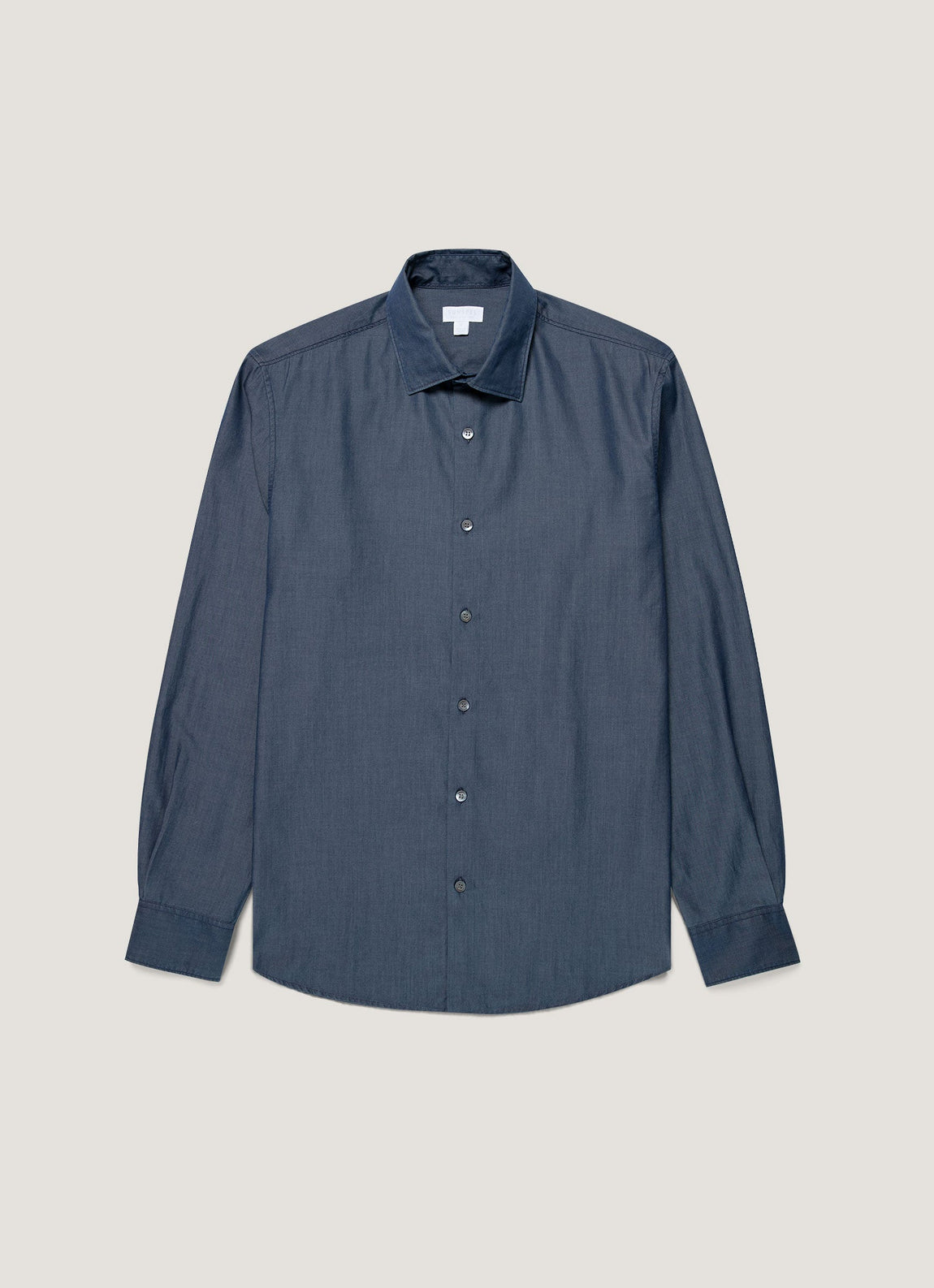 Men's Sea Island Cotton Shirt  in Indigo