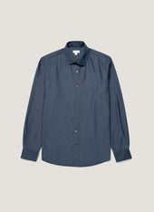 Men's Sea Island Cotton Shirt  in Indigo