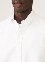 Men's Button Down Oxford Shirt in White