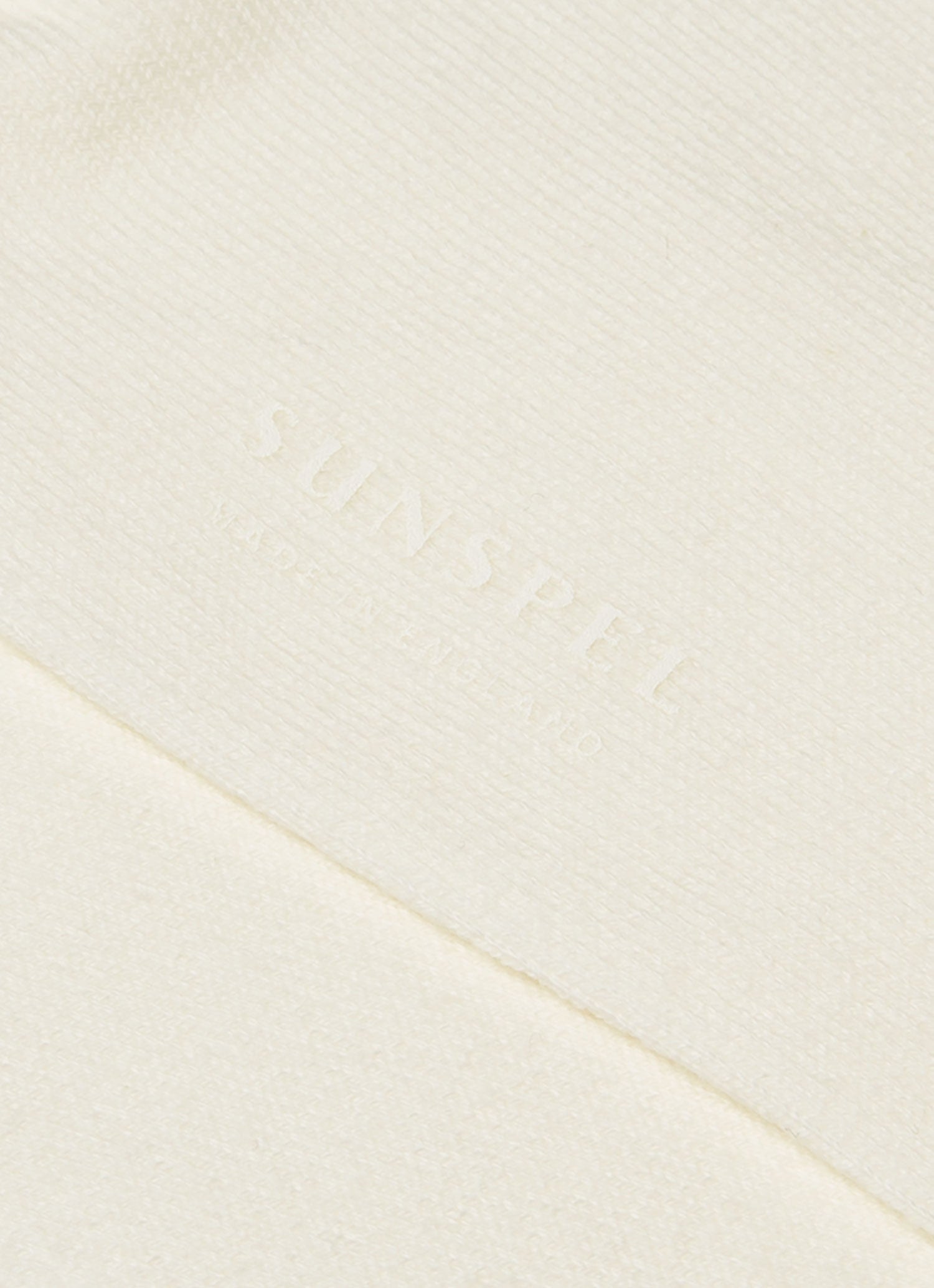 Men's Long Staple Cotton Socks in Archive White