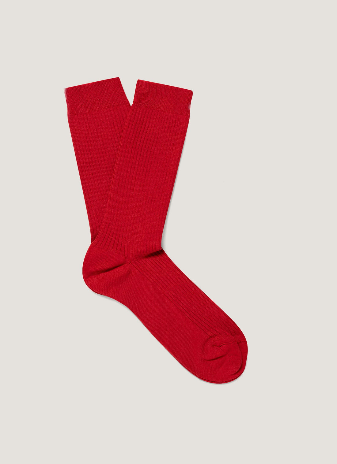 Gerippte Socken aus Baumwolle