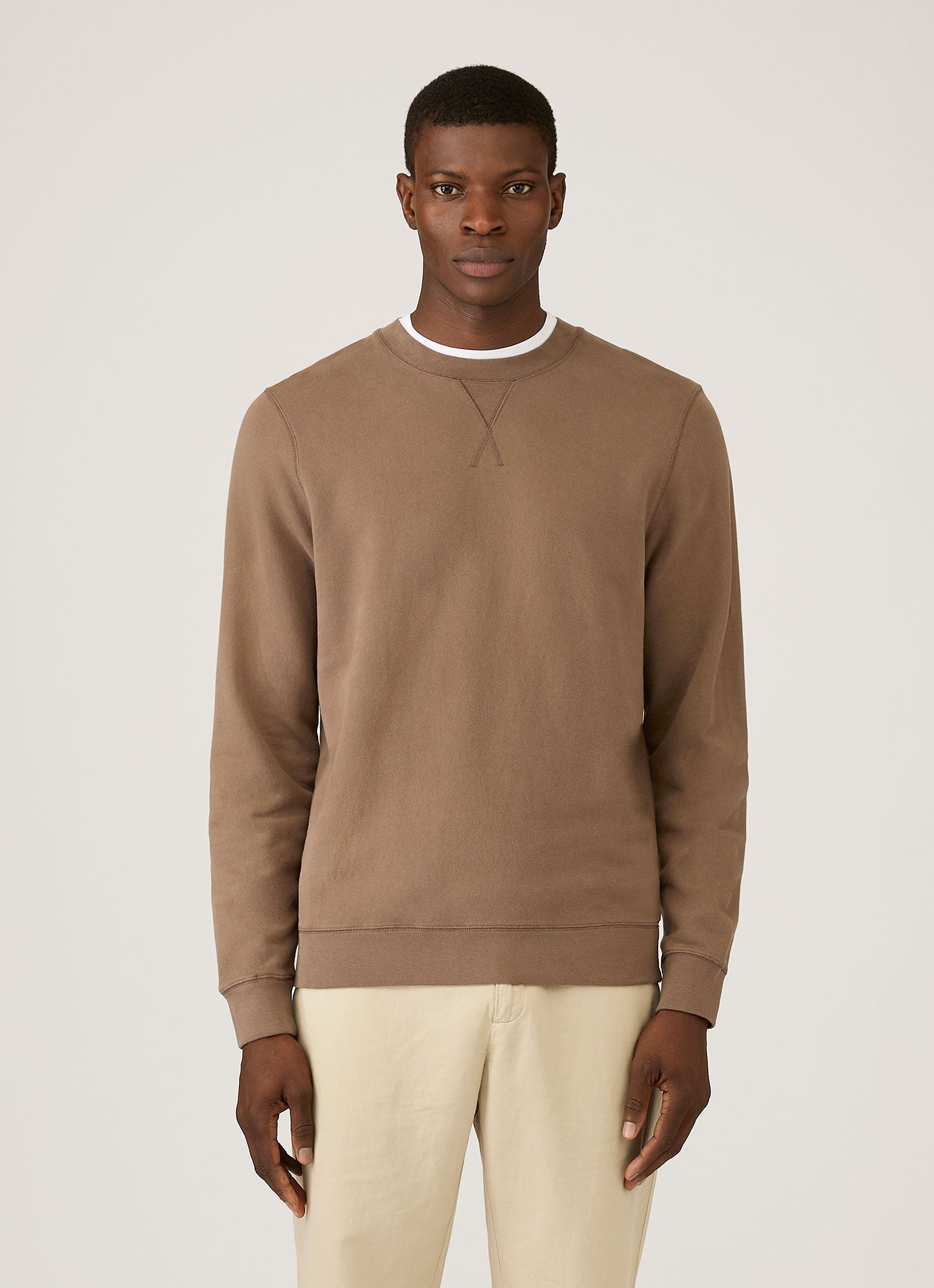 Men's Loopback Sweatshirt in Dark Cedar