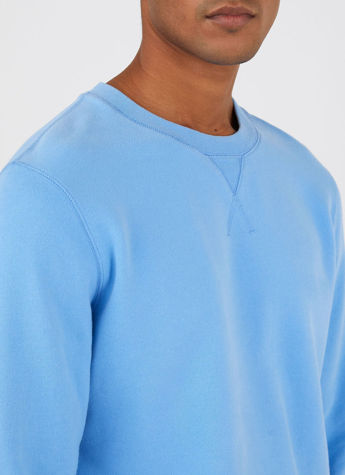 Men's Loopback Sweatshirt in Mid Blue