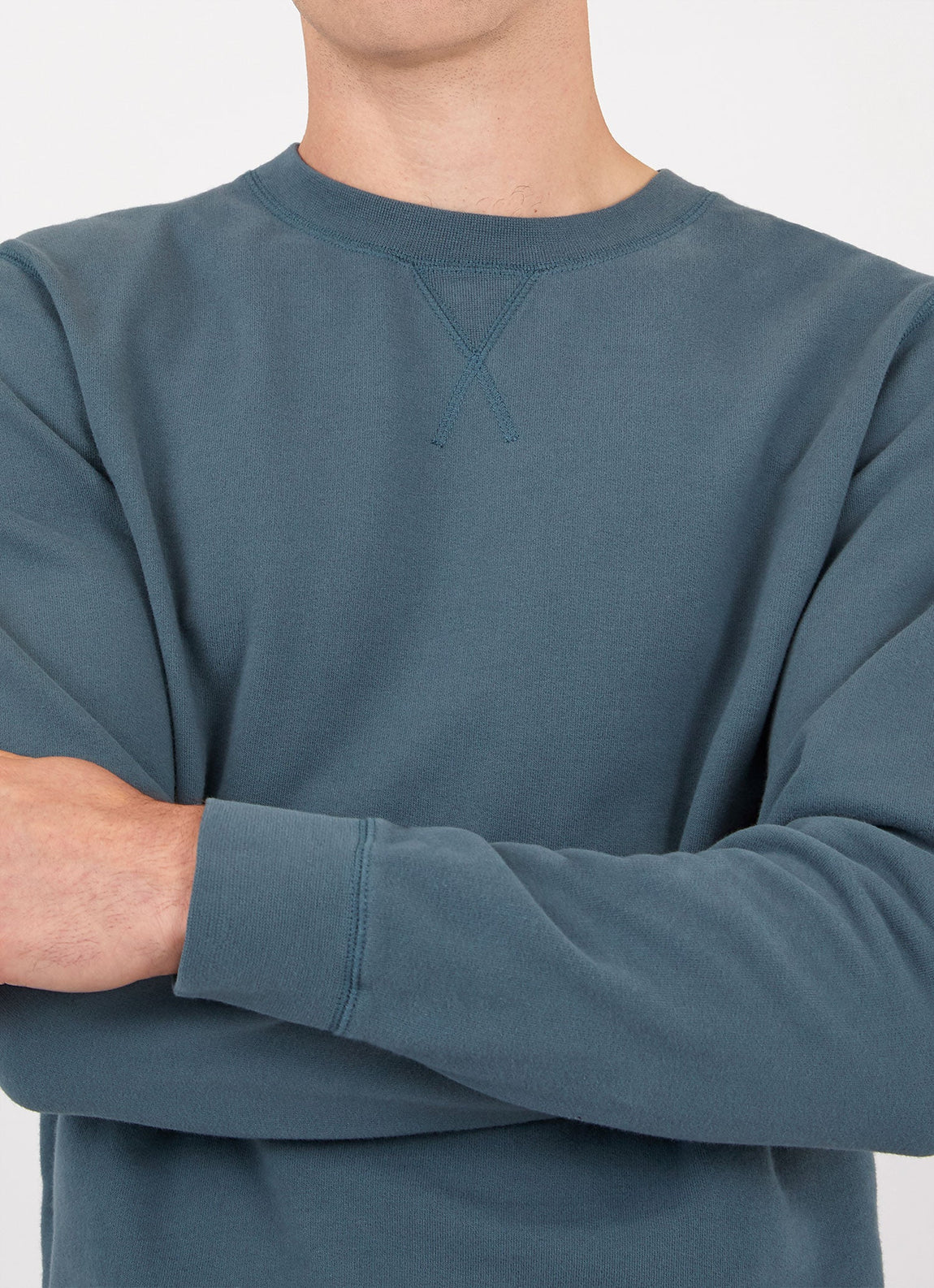 Men's Loopback Sweatshirt in Dark Petrol