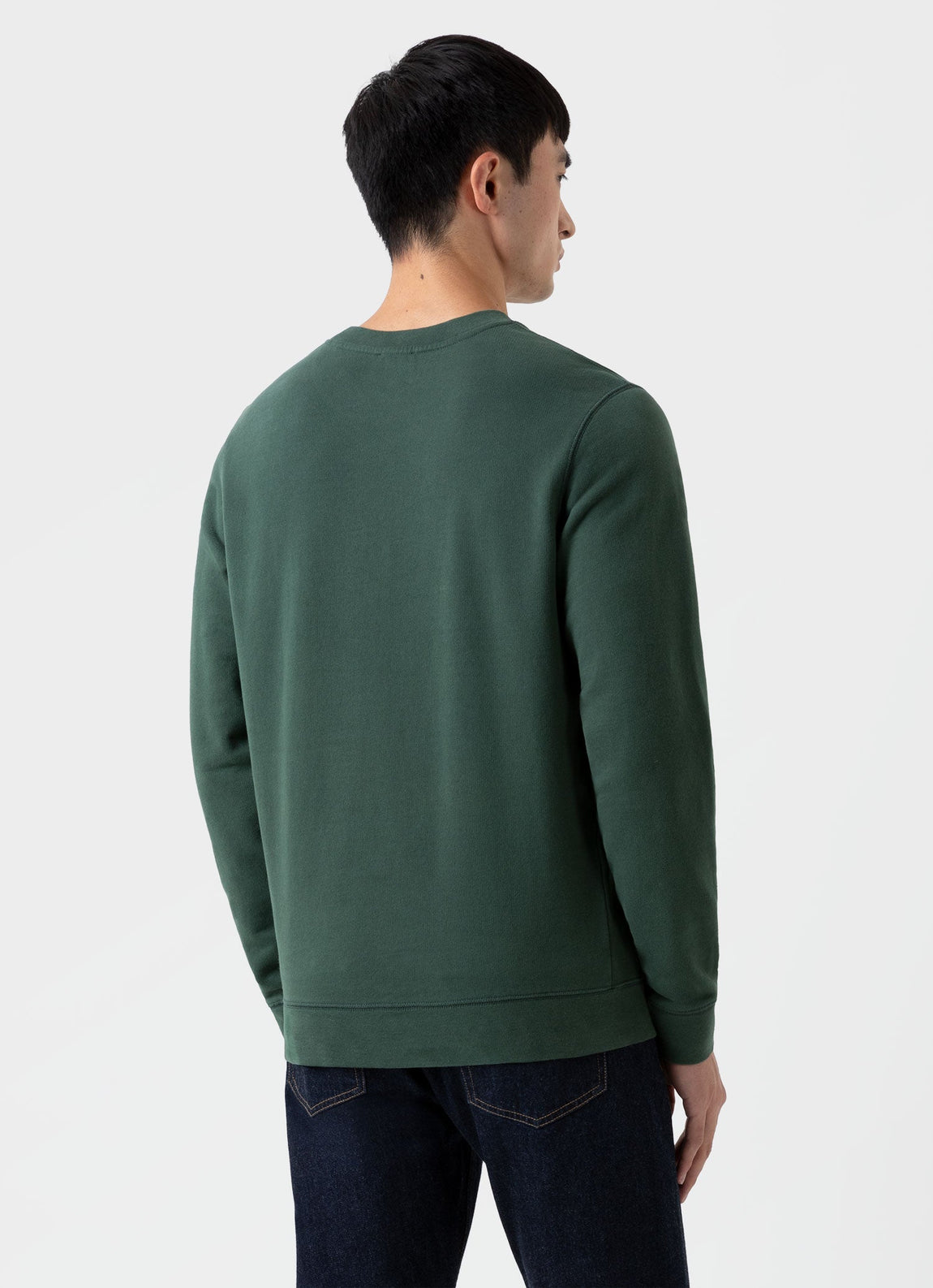 Men's Loopback Sweatshirt in Dark Green