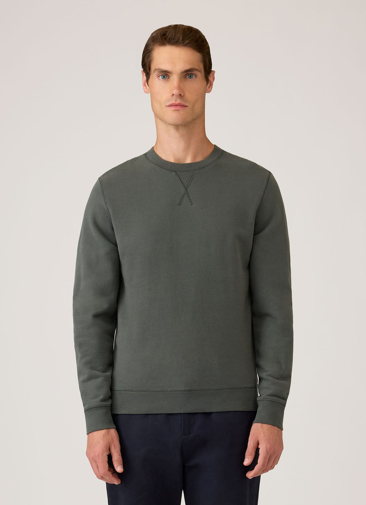 Men's Loopback Sweatshirt in Slate Green