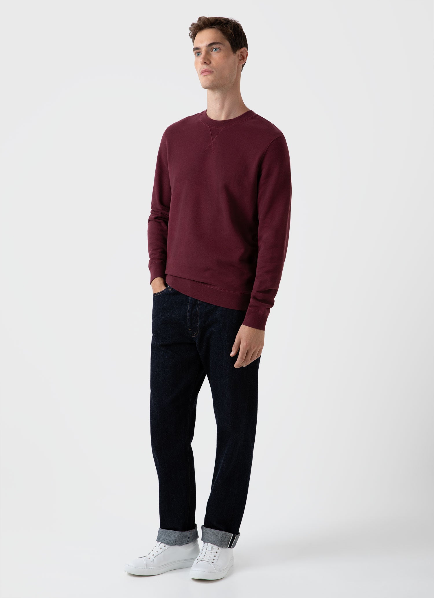 Men's Loopback Sweatshirt in Vino