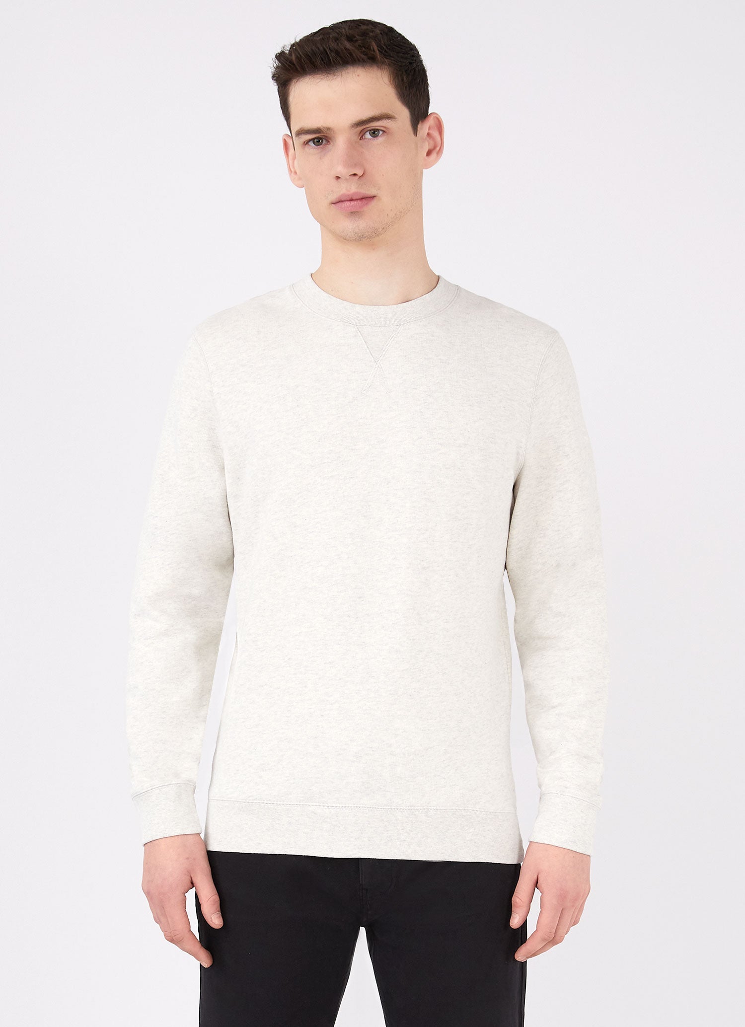 Men's Loopback Sweatshirt in Archive White Melange